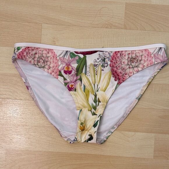 Ted Baker London Floral Bikini Bottoms TB 3/US 8-10 - Picture 1 of 5